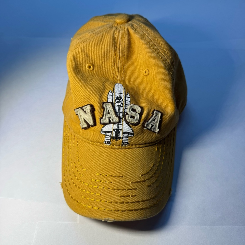 Yellow Embroidered Hat
